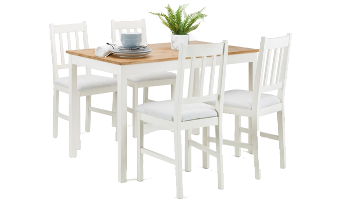Rectangular Table and Four Chairs