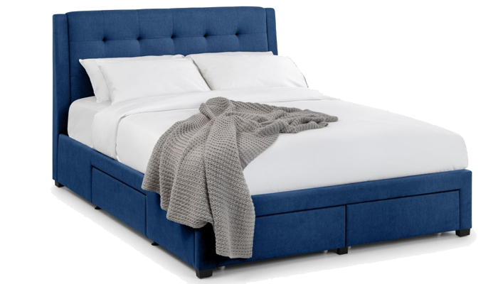 King Size Bed Frame - Blue