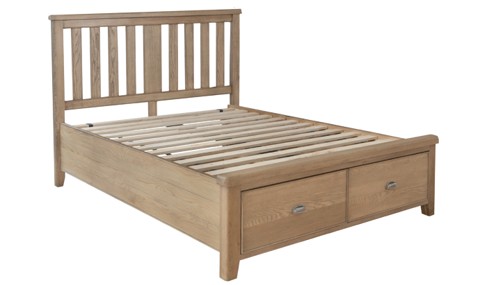 Double Bedstead - Wood Head / Drawer End