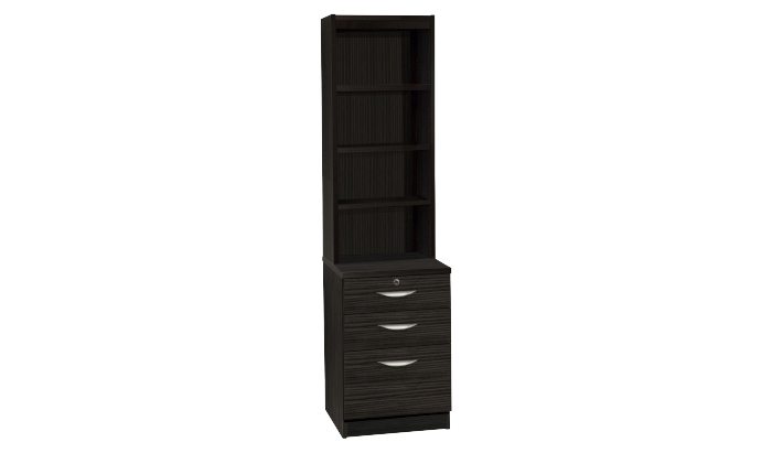 Three Drawer Unit/ Filing Cabinet With OSC Hutch