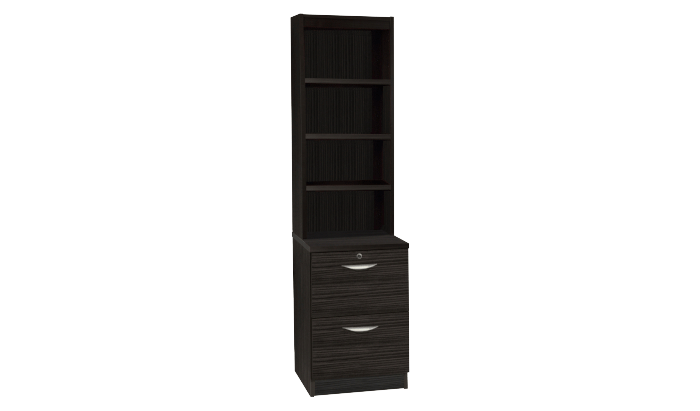 Two Drawer Filing Cabinet With OSC Hutch