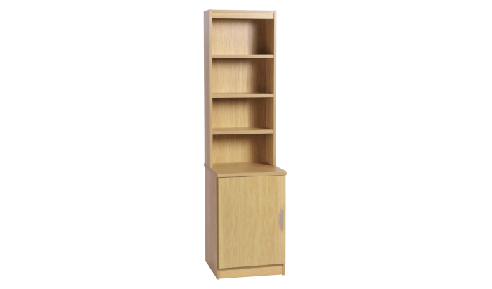 Desk Height Cupboard 480mm Wide With OSC Hutch