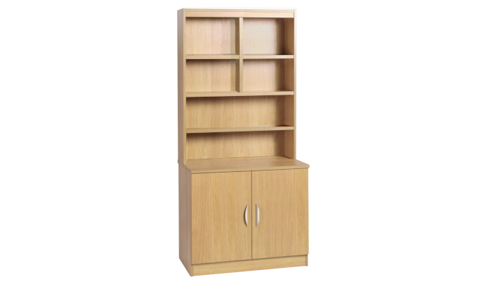 Desk Height Cupboard 850mm Wide With OSF Hutch