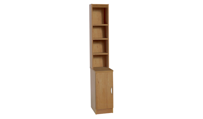 Desk Height Cupboard 300mm Wide With OSB Hutch