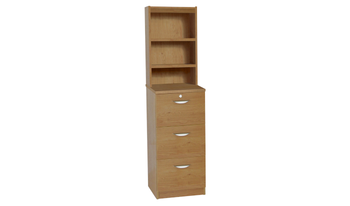 Three Drawer Filing Cabinet With OSA Hutch