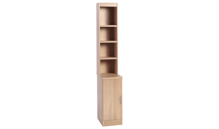 Desk Height Cupboard 300mm Wide With OSB Hutch