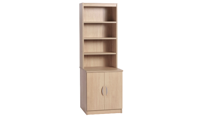 Desk Height Cupboard 600mm Wide With OSD Hutch