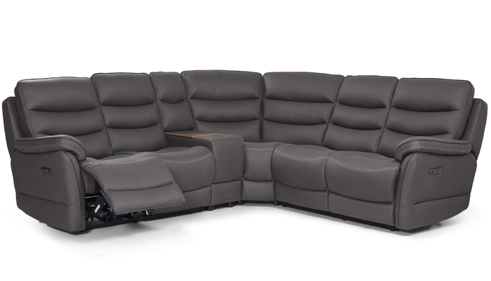 2 Corner 1 Sofa with Power Recliner Ends