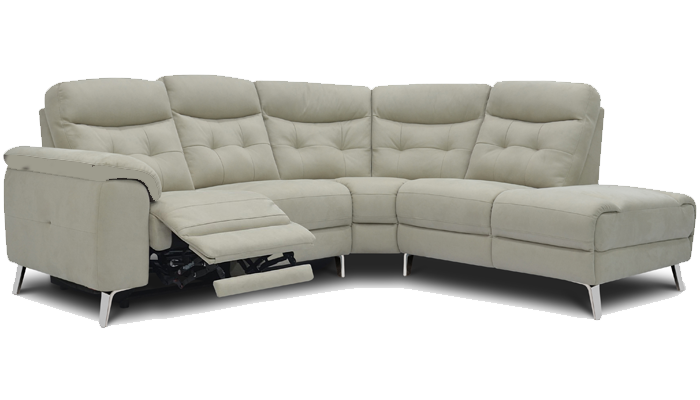2 Corner Chaise with Power Recliner End