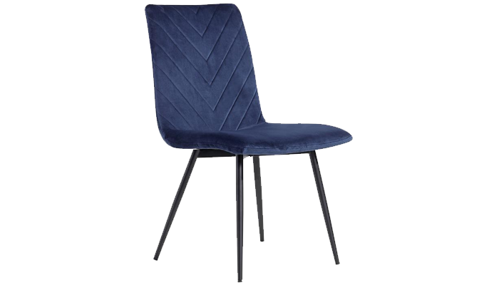 Velvet Dining Chair - Blue