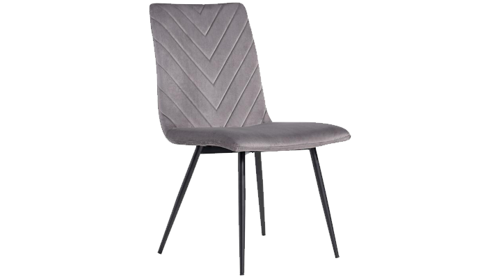 Velvet Dining Chair - Dark Grey