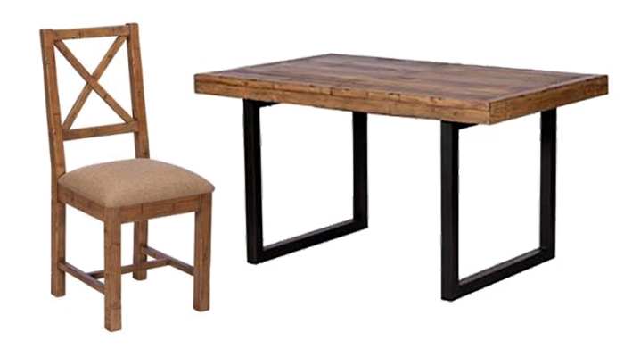 140-180cm Ext Table & 4 Chairs