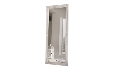 White Rectangular Leaner Mirror 