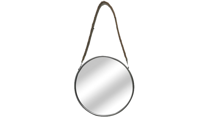 Circular Mirror With Hanging Strap