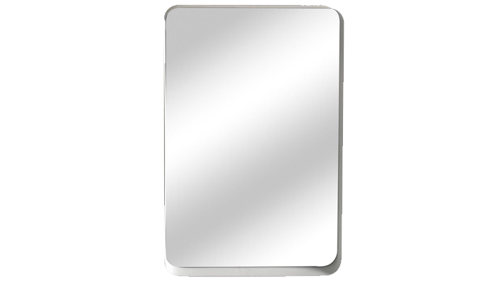 Iron Framed White Mirror