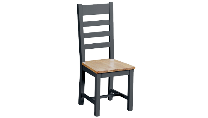 Ladder Back Chair - Wooden Seat