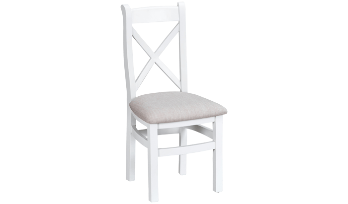 Cross Back Chair Fabric Seat